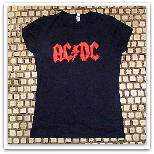 AC/DC - Logo- Girls & Ladies Cut -T- Shirt
